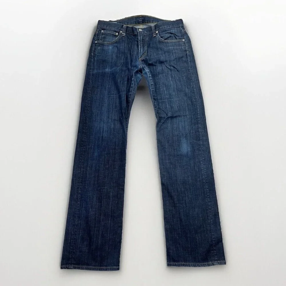 Citizens of Humanity Sid Jeans Mens 32x32 Dark Wash Straight Leg Stretch Denim - Picture 1 of 16